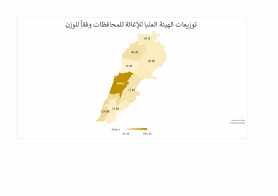خريطة توزيع الهيئة وفقاً للمحافظات